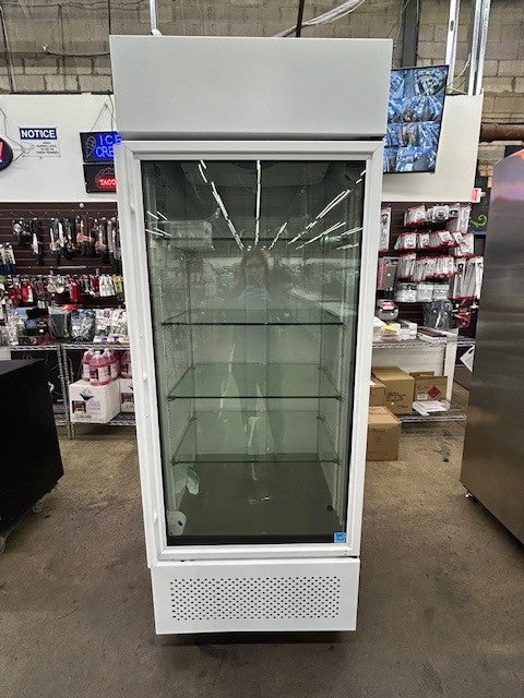 True Food Service GDM-26-HC TLS01 Glass Door Merchandiser - 115V 1PH - WHITE (USED)