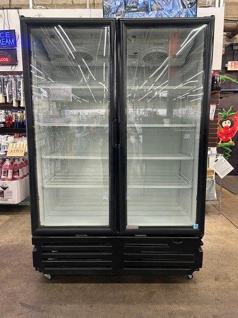 IMBERA VRD43 54 1/8" Two Sliding Glass Door Refrigerator - 115V 1PH  (USED UNIT)