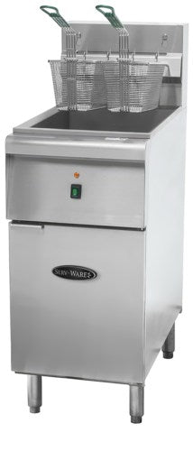 Serv-Ware SWEF-50 50 Lbs. Electric Fryer, Floor Model 208V - 1 Phase