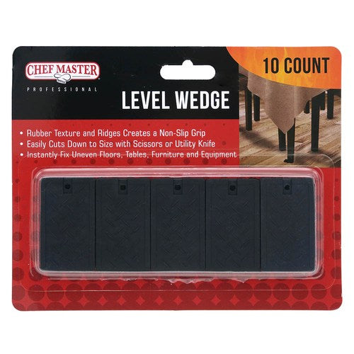 Chef Master 90233 Rubber Stabilizer Table Wedges (Pack of 10)