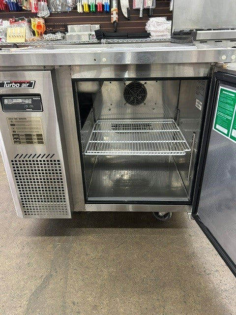 Turbo Air JBT-36 One-Door J Series Refrigerated Buffet Style Sandwich/Salad Prep Table - USED UNIT
