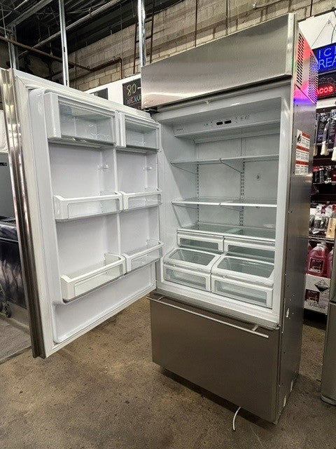 GE Monogram ZICS360NHBRH 36" Built-in Bottom Freezer Refrigerator (USED UNIT)
