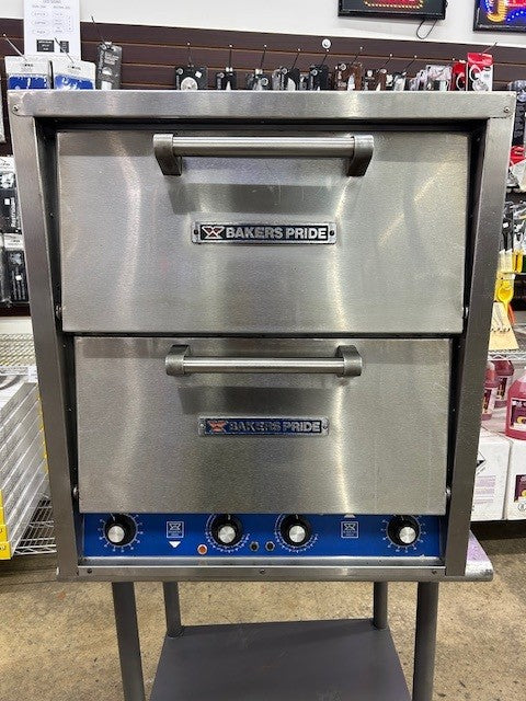 Bakers Pride P48S Counter-Top Electric Pizza Deck Oven (USED) - 208V - Single Phase - Two Compartments (TWO DECKS)