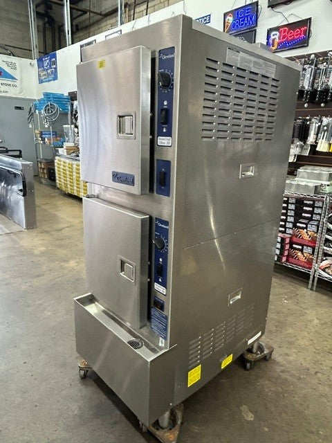 Cleveland 24CGA10 SteamCraft Ultra Natural Gas 10 Pan Floor Steamer - 125,000 BTU (USED UNIT)