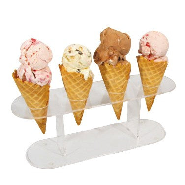 Winco ACN-4 12"x 4" Ice Cream/Waffle Cone Stand