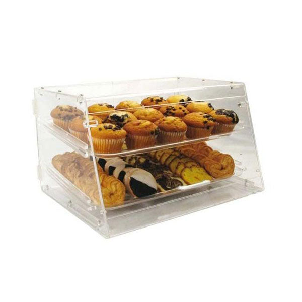 Winco ADC-2 Acrylic 18" 2-Tier Countertop Display Case