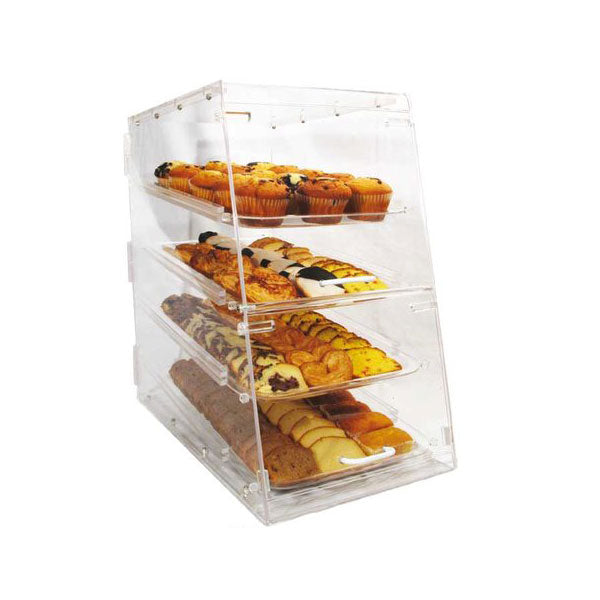Winco ADC-4 Acrylic 24" 4-Tier Countertop Display Case