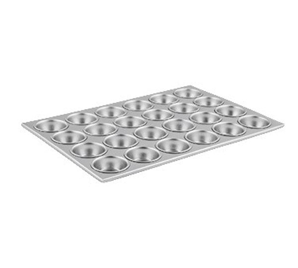 Winco AMF-24 24 Cup Aluminum Muffin Pan