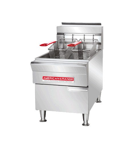 American Range AR-GCF-15 4 Burner 15 lb. Capacity Natural Gas Countertop Fryer - 30,000 BTU
