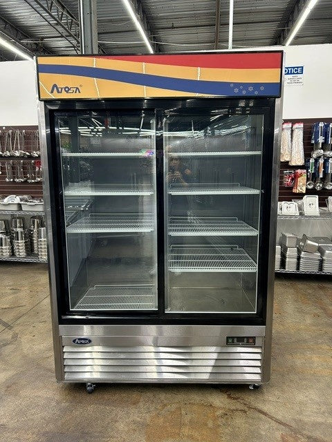 Atosa MCF8709 Two Sliding Glass Door Merchandiser Refrigerator - 115V 1PH (USED UNIT)