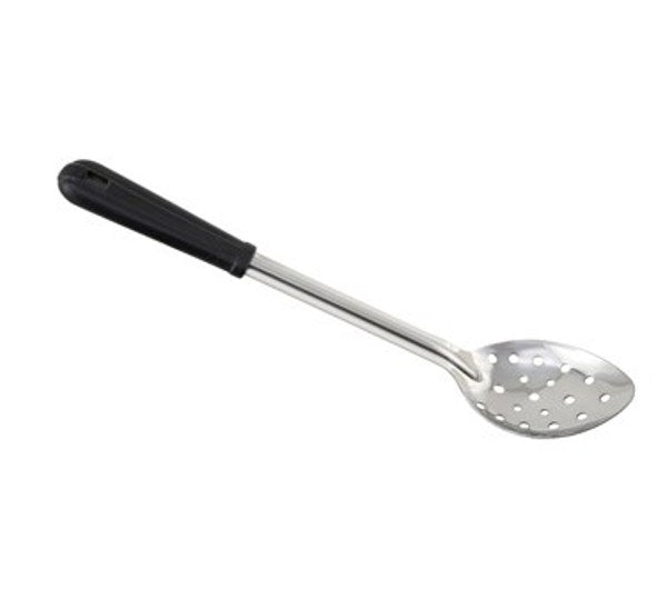 Winco BSPB-15 15" Stainless Steel Perforated Basting Spoon with Bakelite Handle