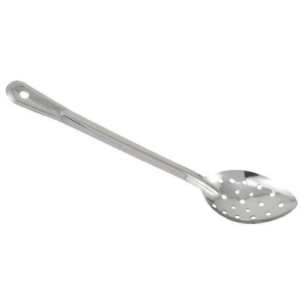 Winco BSPN-11 11" Stainless Steel Perforated Basting Spoon