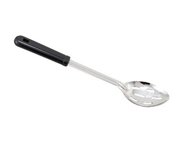 Winco BSSB-15 15" Stainless Steel Slotted Basting Spoon with Bakelite Handle