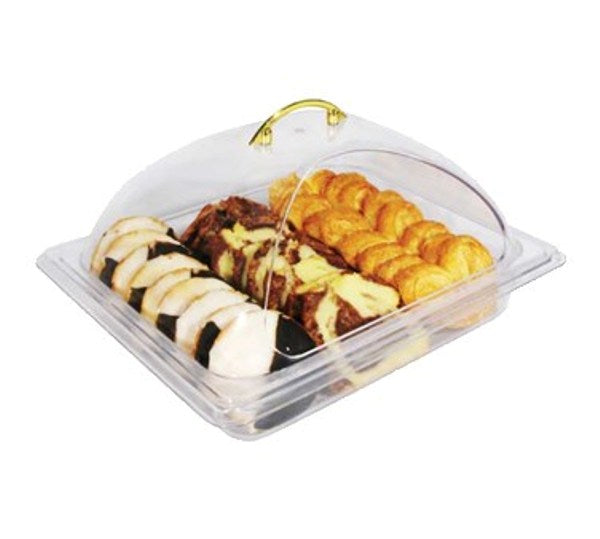 Winco C-DPF2 Half Size Plastic Side Cut Dome Cover