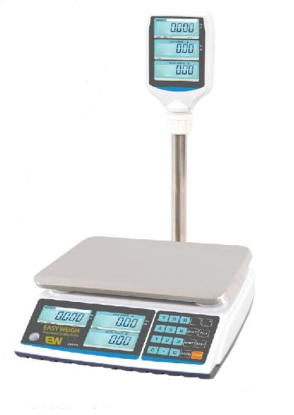 Easy Weigh SP-60PLUS 60 lb. Electronic Price Computing Scale with Pole Display