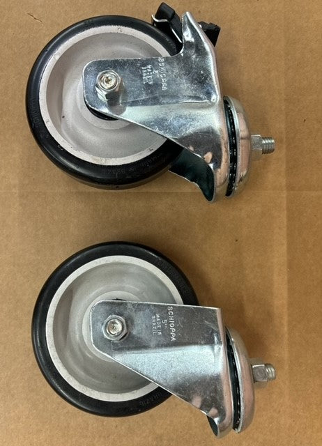 Caster Set - Screw In FG-CASTER-KIT-4 (4ea) 5" - 2 With Brake, 2 Without