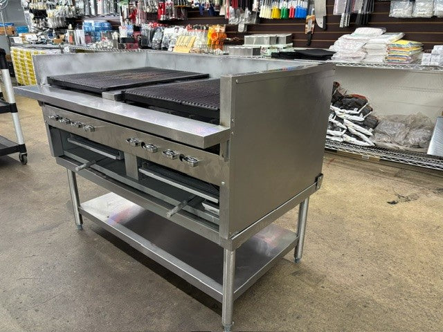 CHAR-USED 48" Heavy Duty Floor Model Charbroiler - Natural Gas (USED UNIT)