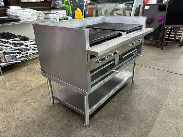 CHAR-USED 48" Heavy Duty Floor Model Charbroiler - Natural Gas (USED UNIT)