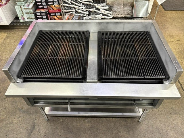 CHAR-USED 48" Heavy Duty Floor Model Charbroiler - Natural Gas (USED UNIT)