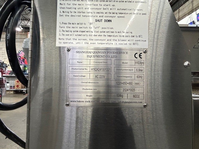 BAKERS ROCK H1624pro Counter Top Conveyor Oven, Electric 220V - 3PH (USED UNIT)