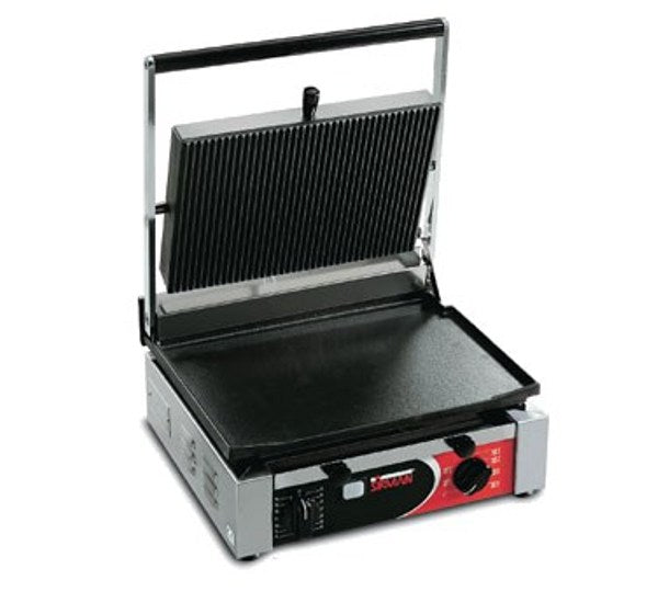 Sirman 34A2601105SI CORT L Sandwich / Panini Grill with Cast Iron Grooved Top & Flat Bottom Surfaces