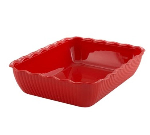 Winco CRK-13R 13" Red Deli Crock