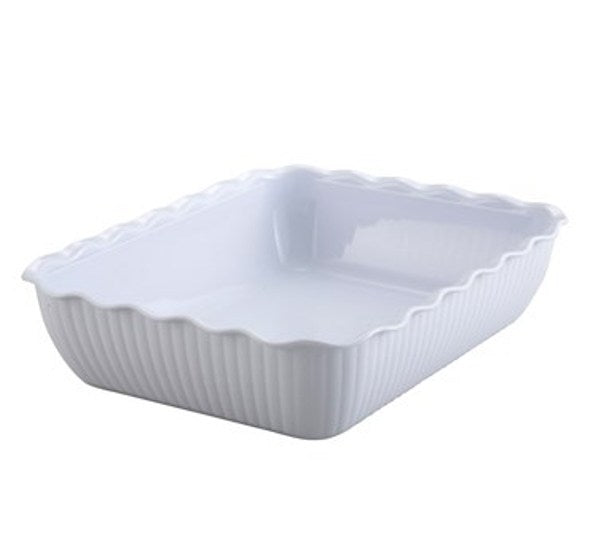 Winco CRK-13W 13" White Deli Crock
