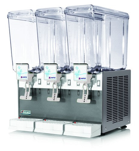 Ampto D1316 Three 5 Gallon Bowl Cold Beverage Dispenser