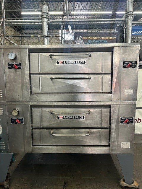 Bakers Pride DS-805 SuperDeck Series 65" Natural Gas (USED)  Double Deck  Pizza Oven 140,000 BTU