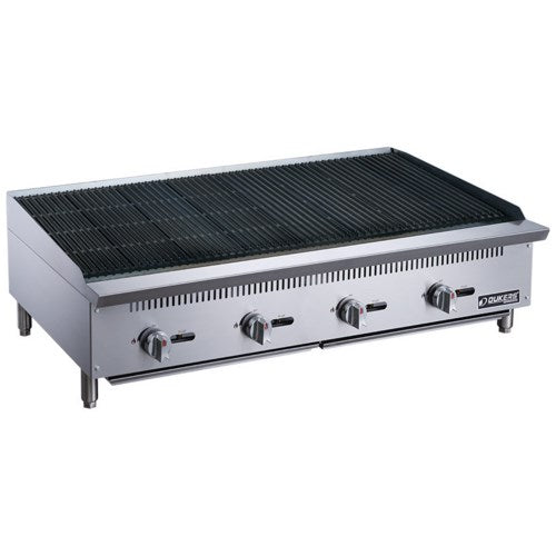 Dukers DCRB48 48"W Natural Gas Countertop Heavy Duty Charbroiler - 140,000 BTU - FREE SHIPPING!
