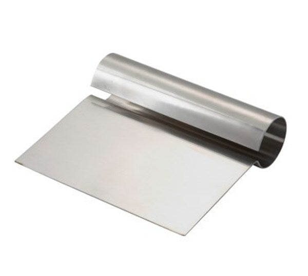 Winco DSC-1  5-1/4" x 4-1/4" Dough Scraper with Steel Handle