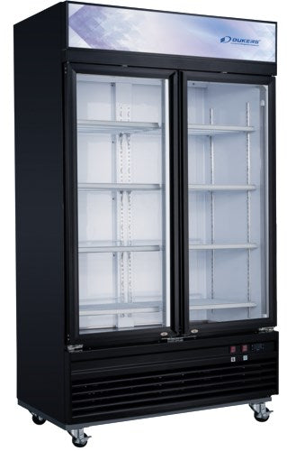 Dukers DSM-41F 47 1/4"W Two Swinging Glass Door Merchandiser Freezer - 25.76 Cu. Ft FREE SHIPPING!