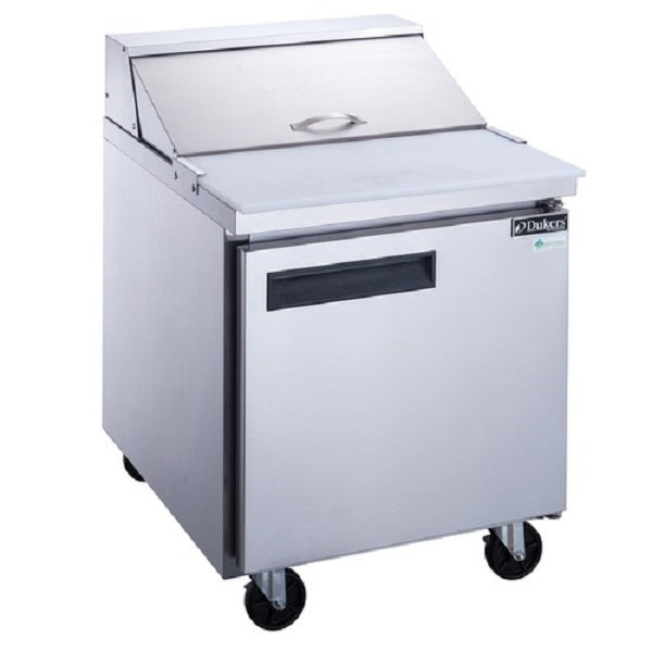 Dukers DSP29-8-S1 29"W One Door Sandwich/ Salad Prep Table - 6.56 Cu. Ft. FREE SHIPPING!
