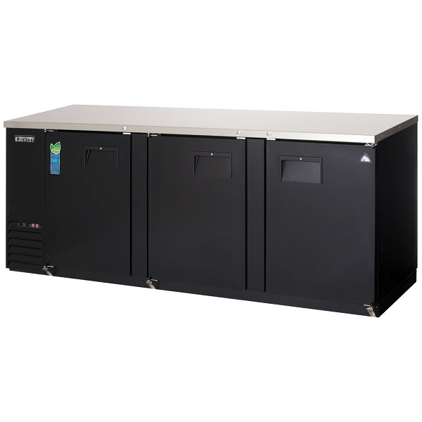 Everest EBB90-24 Back Bar Refrigerated Cabinet 3 Section - 90" Wide  FREE SHIPPING WITH LIFTGATE