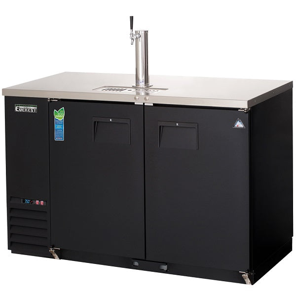 Everest EBD2-BB Double Door Back Bar & Keg Refrigerator Combo 57.75"   FREE SHIPPING WITH LIFTGATE