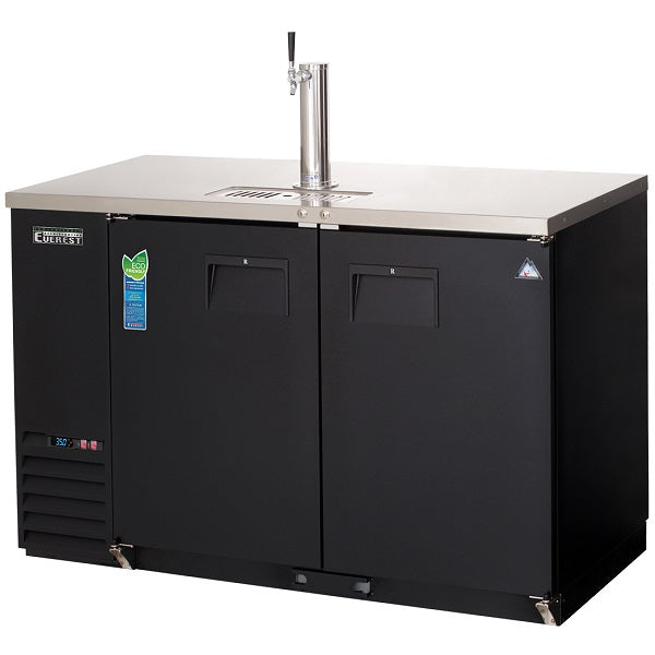 Everest EBD2-BB-24 Back Bar and Direct-to-Draw Keg Refrigerator Combo 57-3/4"  FREE SHIPPING WITH LIFTGATE