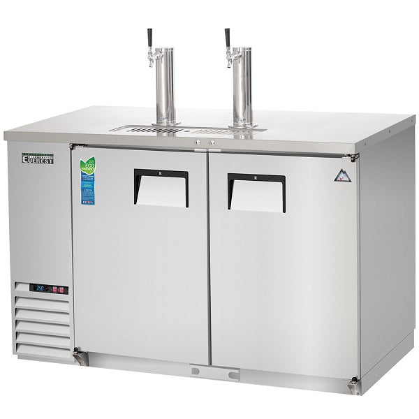 Everest EBD2-SS Double Door Stainless Steel Direct Draw Keg Refrigerator 57.75"  FREE SHIPPING WITH LIFTGATE