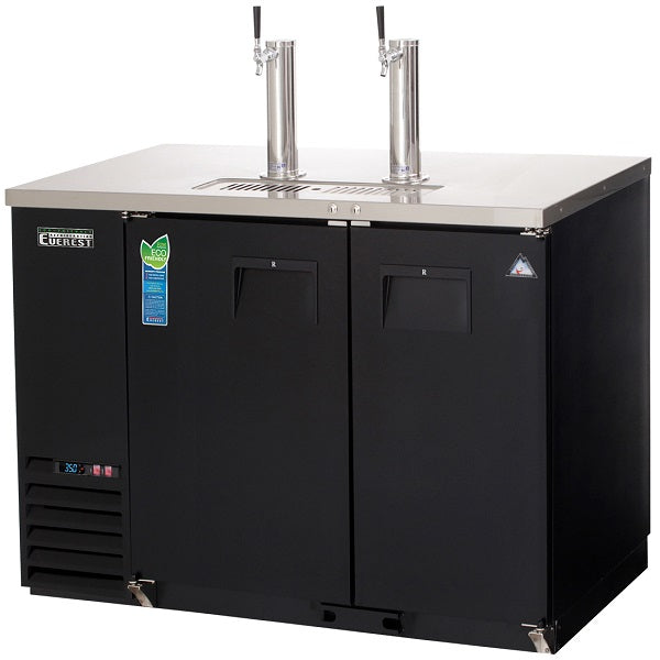 Everest EBDS2-24  Draft Beer Direct Draw Keg Dispenser, 2 Section -  49" Wide   FREE SHIPPING WITH LIFTGATE