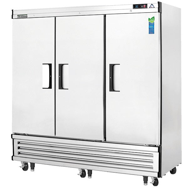 Everest EBR3 Solid Door Upright Reach-In Refrigerator Bottom Mounted Condensing Unit  FREE SHIPPING WITH LIFTGATE