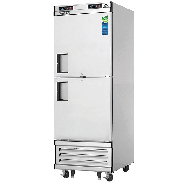 Everest EBWRH2 Half Solid Door Upright Reach-In Refrigerator Bottom Mounted Condensing Unit  FREE SHIPPING WITH LIFTGATE