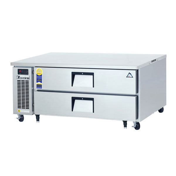 Everest ECB52D2  Griddle Stand / Chef Base Refrigerator 52"  FREE SHIPPING WITH LIFTGATE