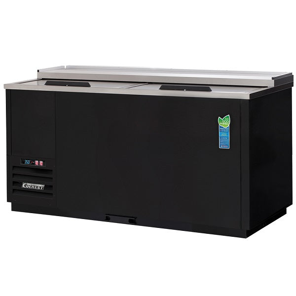 Everest EGC65 Double Lid Glass and Plate Chiller  64.5"   FREE SHIPPING WITH LIFTGATE