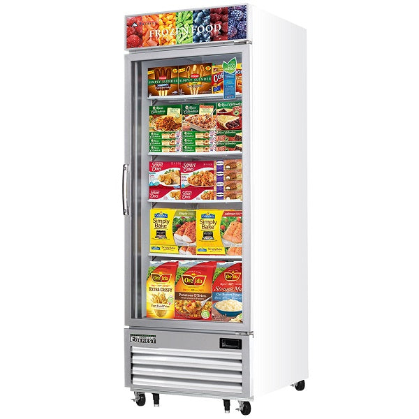 Everest EMGF23 Single Glass Door Merchandising Freezer 29"  FREE SHIPPING WITH LIFTGATE