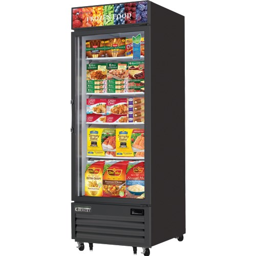 Everest EMGF23B Single Glass Door Merchandising Freezer 29"  FREE SHIPPING WITH LIFTGATE