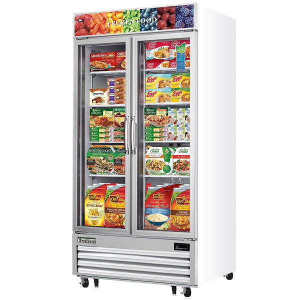 Everest EMGF36 Two Glass Door Merchandising Freezer 41"  FREE SHIPPING WITH LIFTGATE