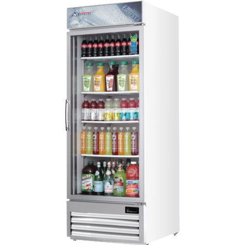 Everest EMGR24U Single Hinged Glass Door Refrigerated Merchandiser 28.5"  EMGR24 With Upgrade Set - FREE SHIPPING WITH LIFTGATE