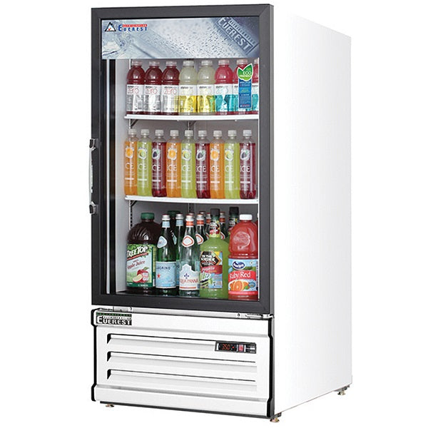 Everest EMGR8 Reach-In Glass Door Merchandiser Refrigerator  8 Cu Ft  FREE SHIPPING WITH LIFTGATE