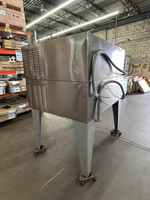 Bakers Pride EP-2-8-3836 Double Stacked Super Deck Electric 4 Pie Pizza Oven 208V 3 Phase ( USED UNIT)