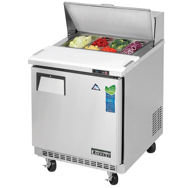 Everest EPBNR1 Single Door Back-Mount Sandwich Prep Table 27.5"  FREE SHIPPING WITH LIFTGATE
