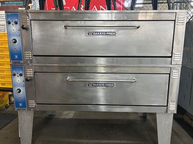Bakers Pride ER-2-12-5736 Double Super Deck Electric Pizza Oven 208V 3 Phase (USED UNIT)